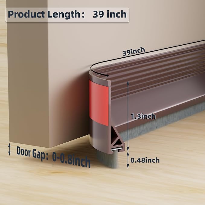 39" Door Sweep for Bottom of Door - Image 3