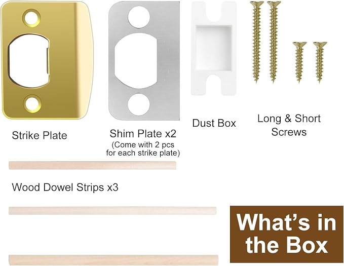 Door Reinforcement Strike Plate, - Image 4