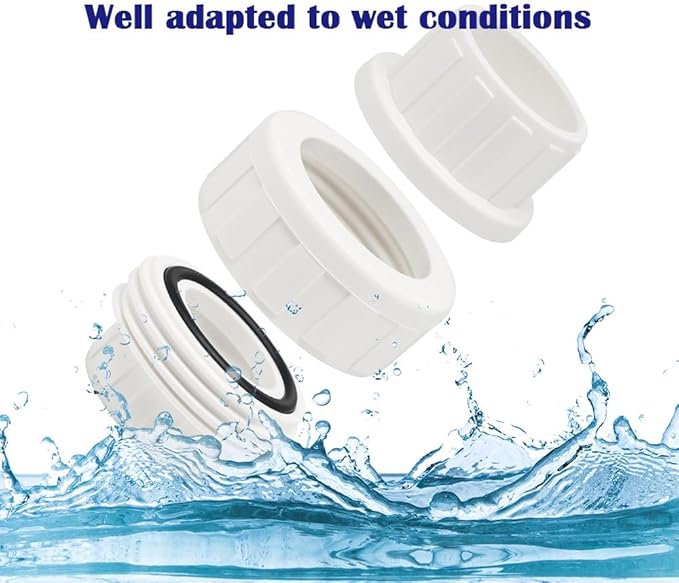 1PC 2 Inch White PVC Union Coupling Pipe Fitting - Image 4