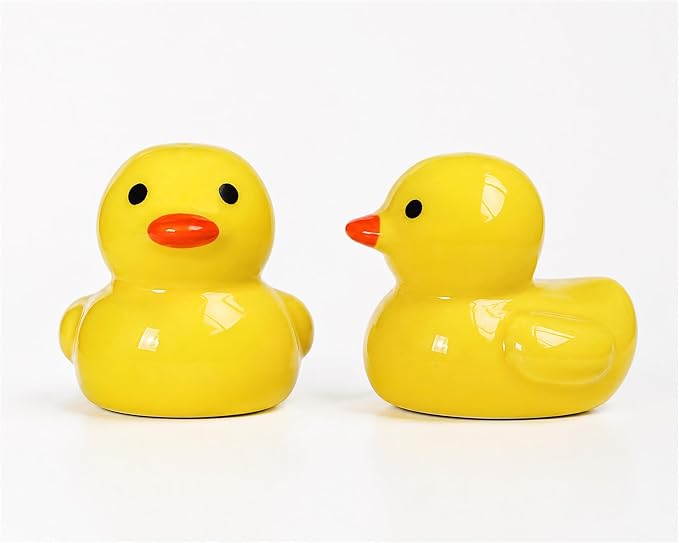 Yellow Duck Toilet Floor Bolt Caps, Ceramic Duck Toilet Bolt Covers - Image 3