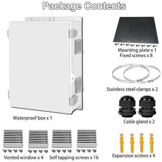 Outdoor Electrical Junction Box, Ventilation and Heat Dissipation ABS Plastic - Image 8