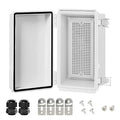 Electrical Box, IP67 Waterproof Hinged Cover Stainless Steel Latch Junction Box by LeMotech