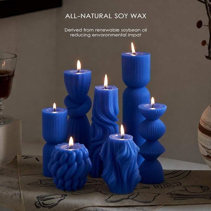 7-Pack Pillar Candles - Image 4