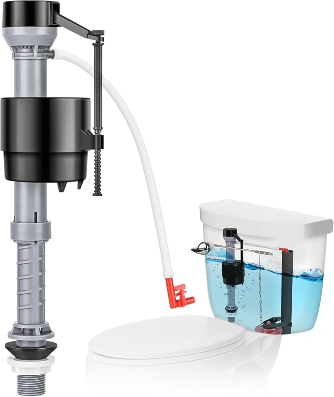 Universal Toilet Fill Valve Replacement Kit, Toilet Repair Kit Inside Tank by Unknown