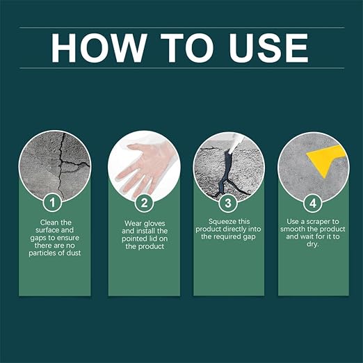Concrete Crack Filler, Strong Adhesive, Quick Drying | Waterproof Repair - Image 6