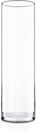 CYS Excel Tall Clear Glass Cylinder Vase | Multiple Size Choices Glass Flower by CYSEXCEL%C2%AE
