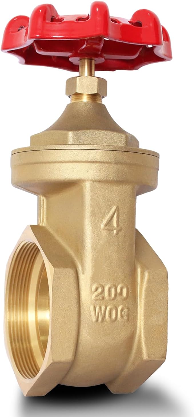 4" NPT Gate Valve, Heavy Duty, Female x Female Thread, DN100 | Manual Rotary by SYWUWV