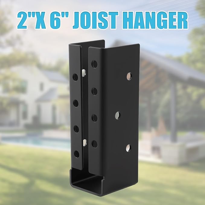 18 Pcs of 2"x 6" Concealed Joist Hangers|Outdoor Concealed-Flange | Q235 Steel - Image 8