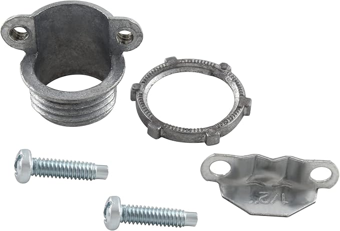 4 Pcs 1/2 Inch Clamp Type Cable Connectors, - Image 3