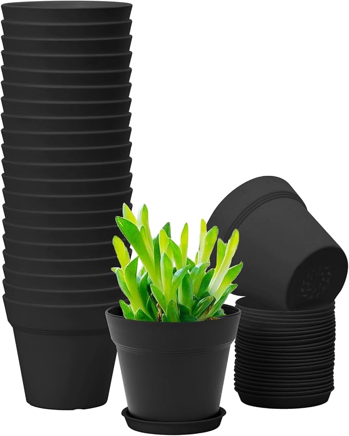 20 Pack 4 inch Plant pots, planters by GARDIFE