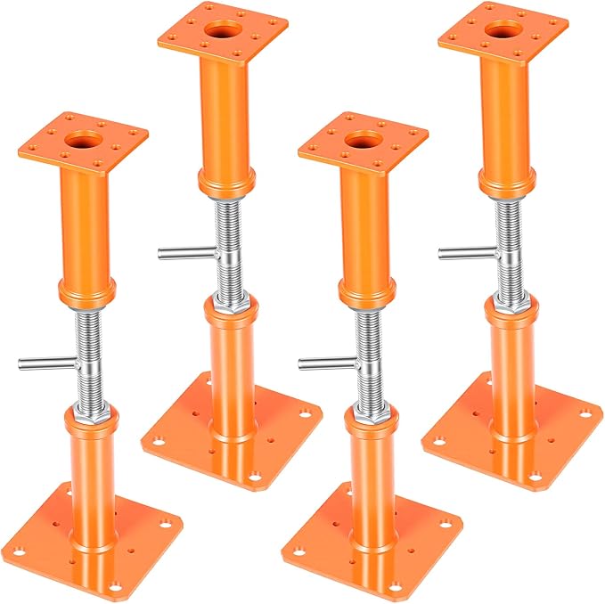 4PCS House Jacks for Leveling Crawlspace 17''-31''Adjustable Floor Support | - Image 9