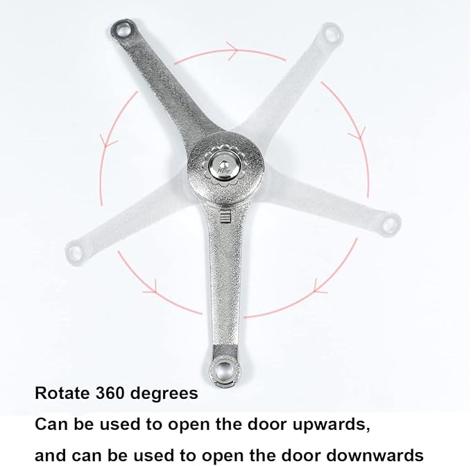 Qrity 2 PCS Adjustable Lift Up Stay Support Hinge - Image 4