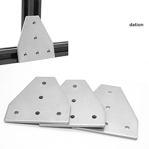 10pcs 4040 Corner Bracket T Joint Plate Connector Silver | T Slot Hardware V - Image 2