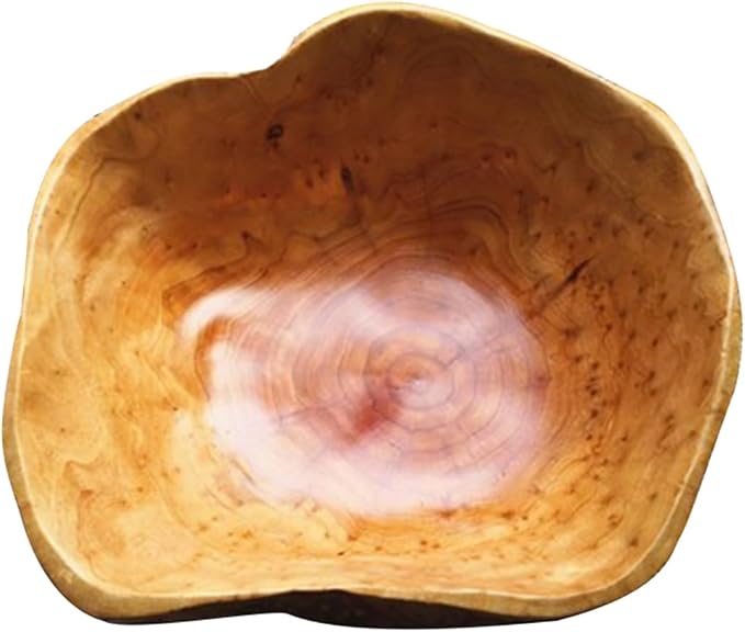 Wooden Bowl Decorative Wood Fruit Bowl | Irregular Creative Wood Bowls by MIATTCLD