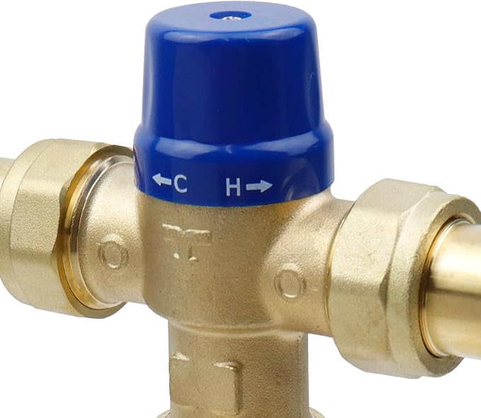 Antrader Thermostatic Mixing Valve, Water Temperature Control Valve, Lead-Free - Image 5