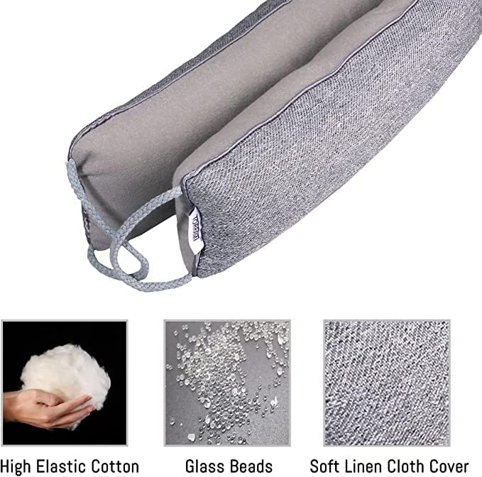 TORRAMI 32" Door Draft Stopper Under Bottom Insulation Noise Air Stopper 2.16LB - Image 2