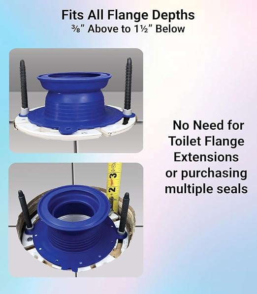 One N Done Toilet Flange Repair Kit – Complete Toilet Wax Ring Replacement Kit - Image 4
