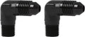 EVIL ENERGY 4AN to 1/8" NPT Male 90 Degree Fitting Adapter Aluminum 2PCS by EVILENERGY