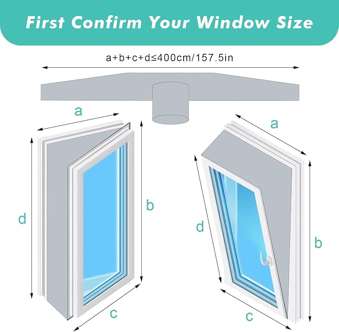 Fohil 400CM Portable AC Window Seal Kit, Window Vent Seal Kit - Image 3