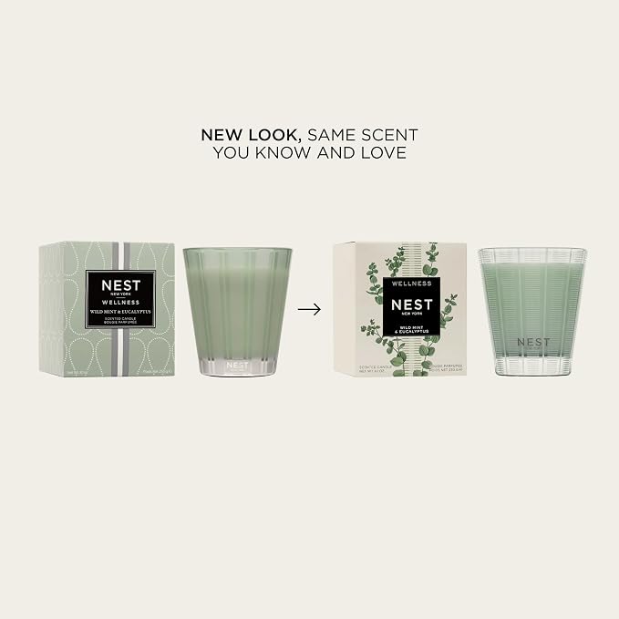 NEST New York Scented Classic Candle, Wild Mint & Eucalyptus - Image 2