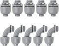 10 Pack 3/4 Inch Liquid Tight Connectors by Feotech