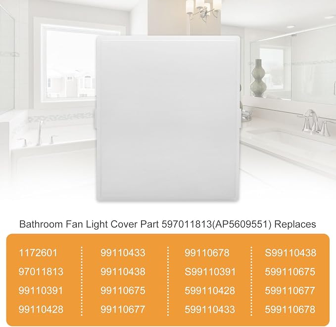 AP5609551 Bathroom Fan Light Cover Fits - Image 7