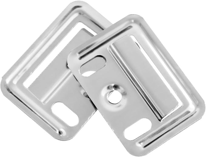 30 Pcs Silver Stainless Steel Closed Panel Fixing Clips | 1.69 x 1.26 Inch - Image 5