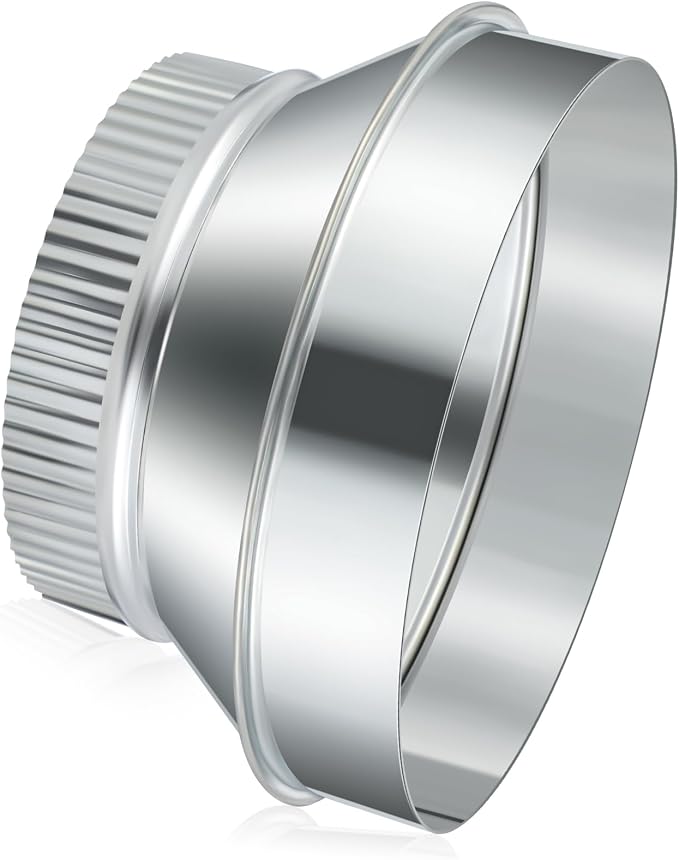 1 Pcs 7 Inch to 6 Inch Duct Reducer Increaser | Galvanized Steel Air Duct by Otoolling