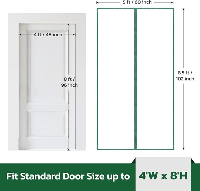 Magnetic Zippered Dust Barrier Door Cover - Image 6