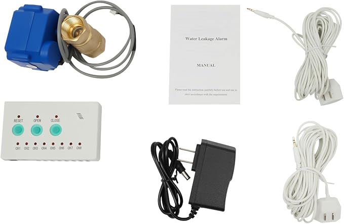 Water Leak Detector with Shutoff Valve, Sensors and Sounds Alarm, Automatic - Image 8