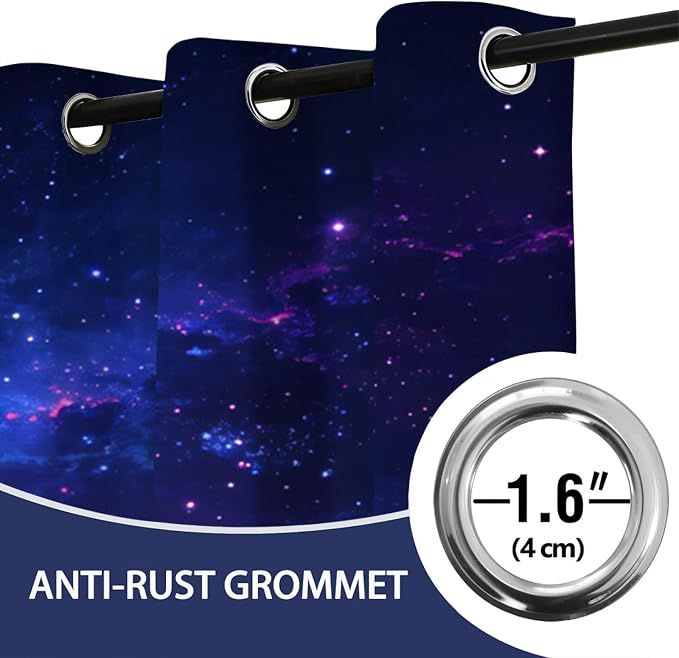 Nebula Curtain, Universe Starry Sky Curtains - Image 7