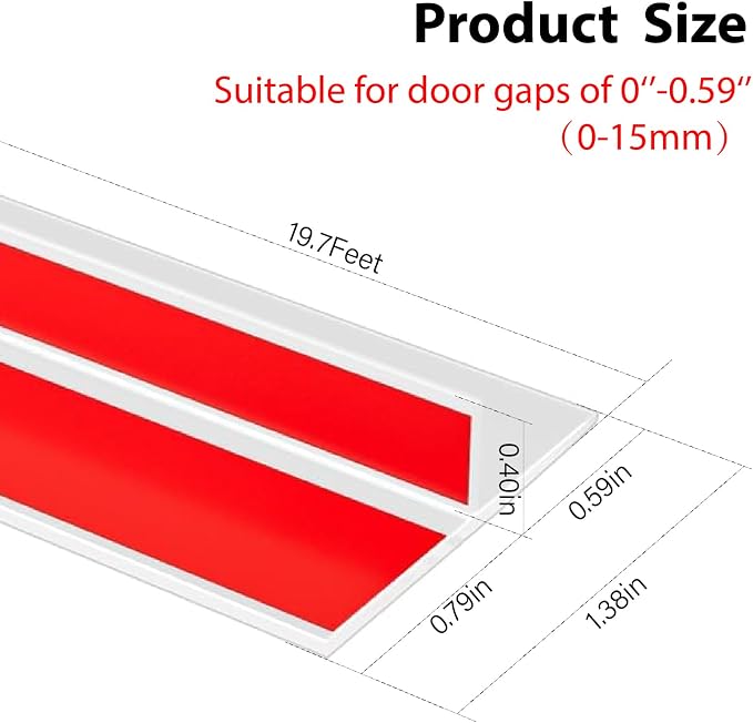 T-Shaped Door Draft Stopper，Silicone Weather Stripping Seal - Image 2