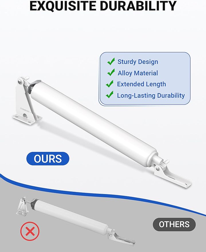 EVOULTES Storm Door Closer, Pneumatic Screen Door Closer - Image 4