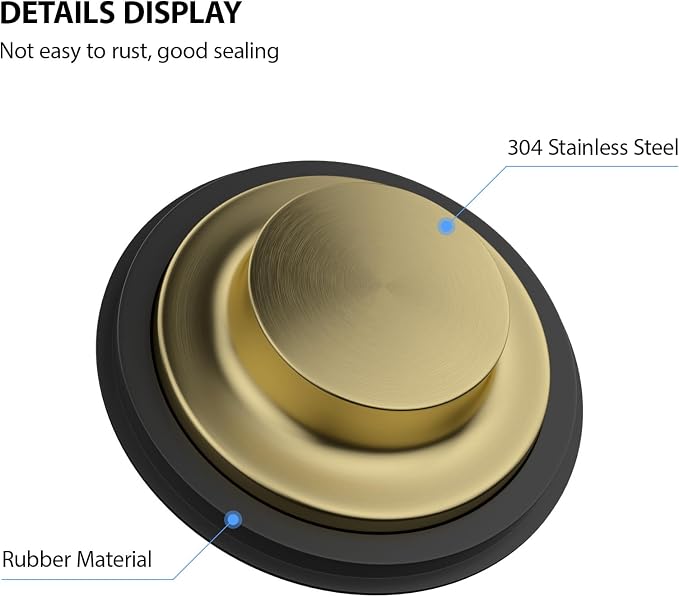 Lordear Gold Sink Flange for Garbage Disposal Set, Stainless Steel Strainer - Image 7