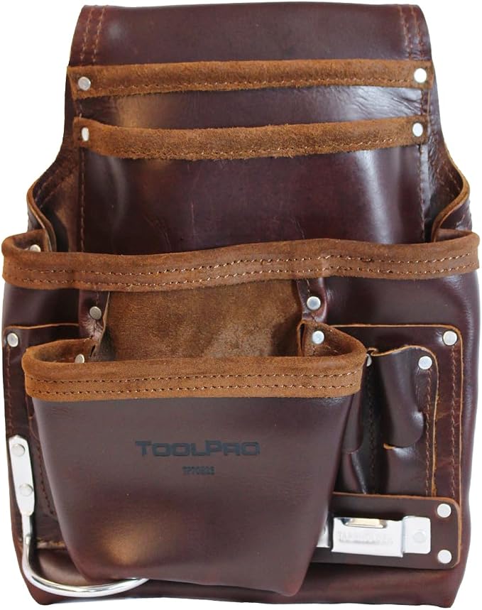 ToolPro Nail Pouch for Drywall Equipment, Pliers – for Construction, and DIY by ToolPro