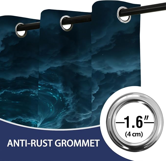 Ocean Storm Curtains 63 Inches Long - Image 7