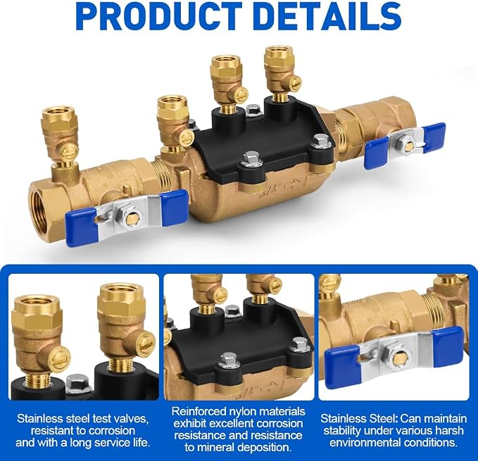 34-350 3/4" 350 Double Check Backflow Preventer | 3/4 Backflow Preventer - Image 2