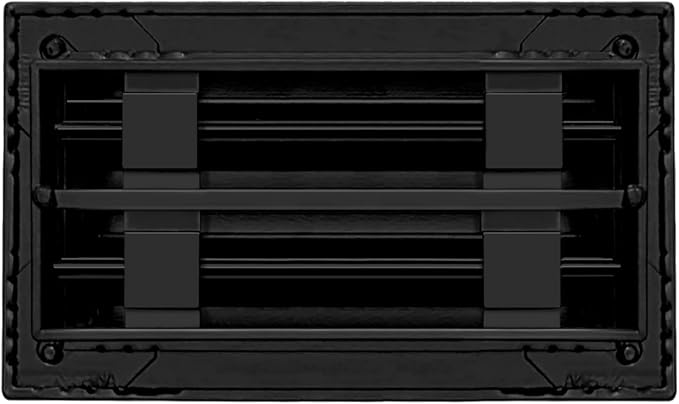 BUILDMART - 8x4 Modern AC Vent Cover - Decorative Black Aluminum Air Vent - - Image 2