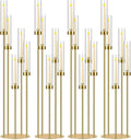 42.5in Gold Candle Holders for Table Centerpiece Candelabra Candlestick Holders by MEISHAONV