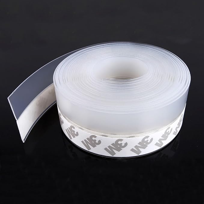 TAROSE Weather Stripping Door Seal, 49 Feet Long Transparent | Shower Door Seal by TAROSE