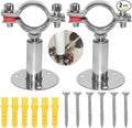 Beduan 1.77 Inch Stainless Steel Pipe Support Wall Ceiling Mount Pipe Strap by Beduan
