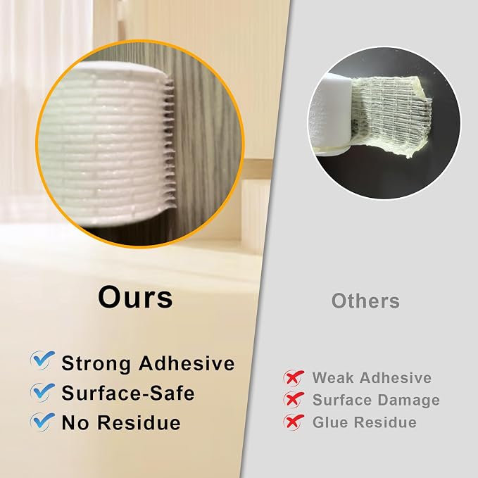 Square Foam Seal Tape, Blocks Drafts, Energy-Saving, 3/8x3/8in | Strong Adhesive - Image 2