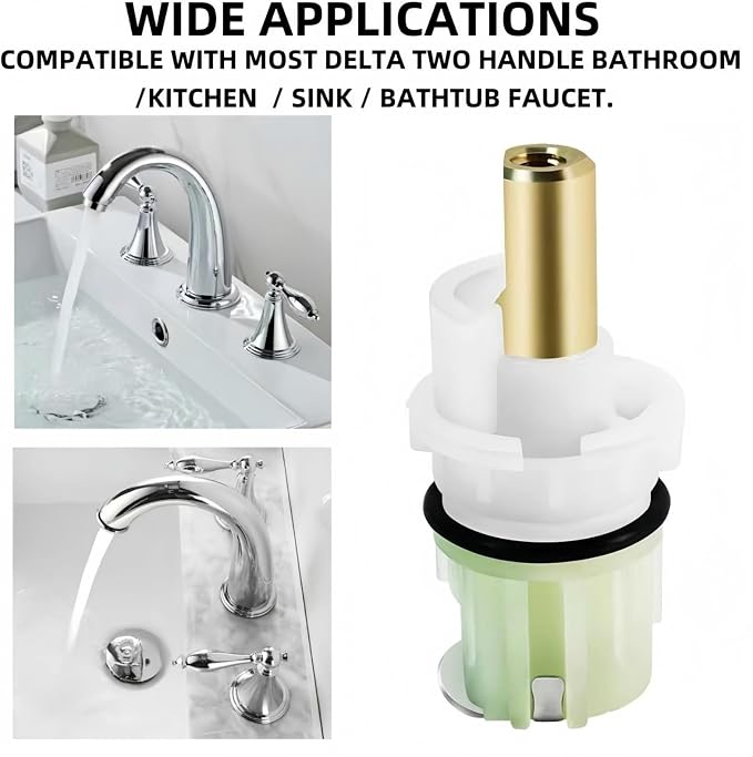 RP25513 Faucet Stem Repair Kit for Delta 2-Handle Faucets 2-Pack | Includes - Image 6