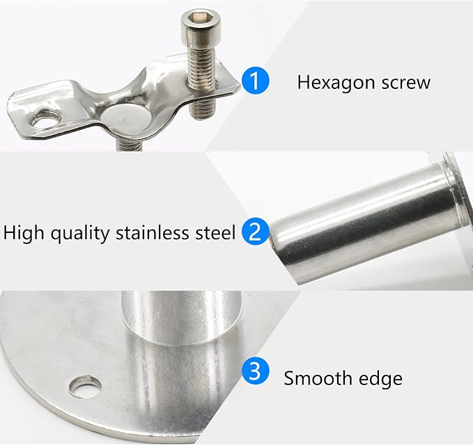 Piutouyar 2 Pcs Ceiling Mount Pipe Support - Image 3
