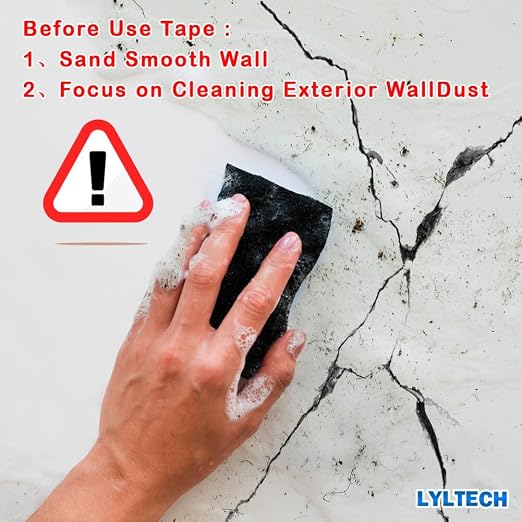 LYLTECH Fiberglass Drywall Mesh Tape 5.7in x 100ft Self-Adhesive Mesh | 13 Mesh - Image 5