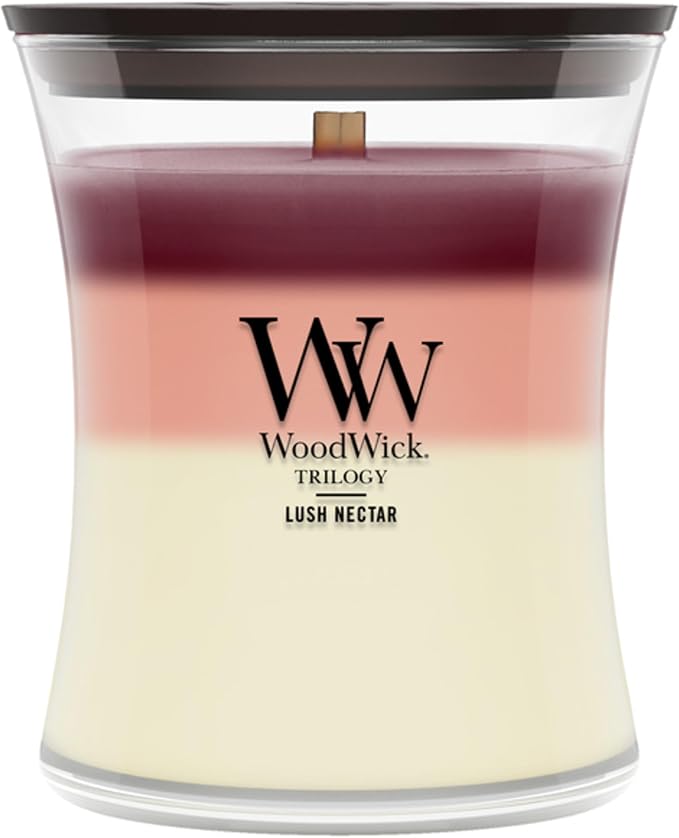 Woodwick Lush Nectar Trilogy Medium Hourglass Candle by WoodWick