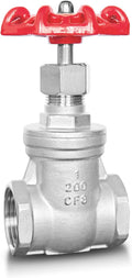 1" NPT Gate Valve, Heavy Duty, Stainless Steel, Female Thread, DN25 | Manual by SYWUWV