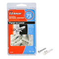 E-Z Ancor 25310#8 x 1-1/4" 50 Count 75lb Self-Drilling Twist-N-Lock Drywall by E-Z+Ancor