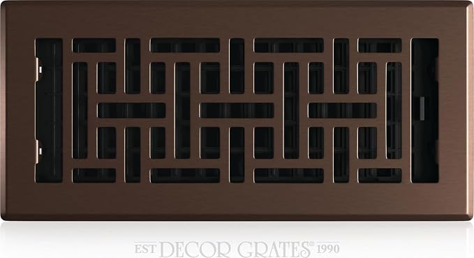 Decor Grates Metal Oriental Decorative Air Vent Cover 4x10 Floor Register – by DecorGrates