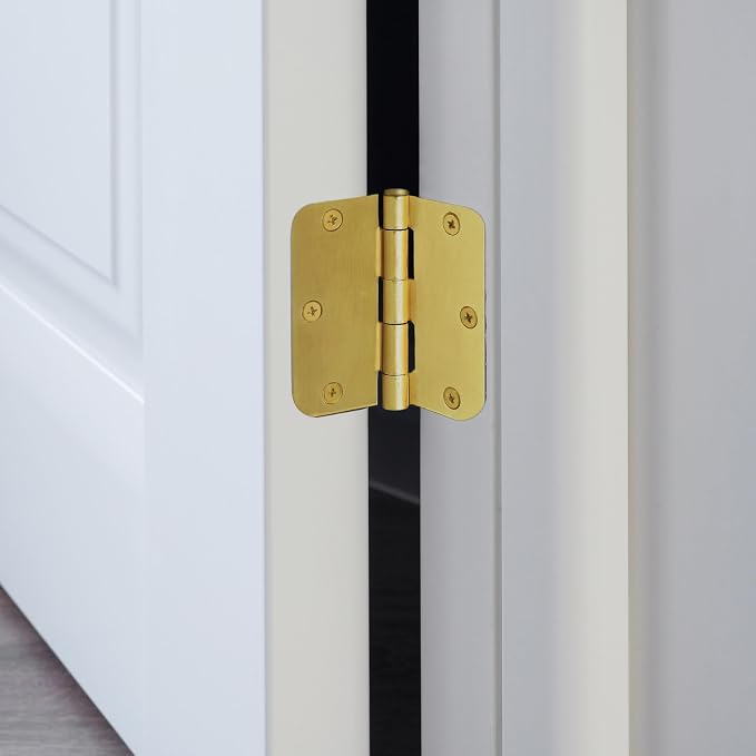 Design House Interior Door Hinge, Satin Brass | 5/8" Radius, Traditional - Image 9